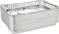 Pack of 25 1/4-Size (Quarter) Sheet Cake Aluminum Foil Pan– Extra Sturdy and Durable – Great for Bak