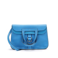 Hermès Blue Zanzibar Clemence Halzan 31 Palladium Hardware, 2018