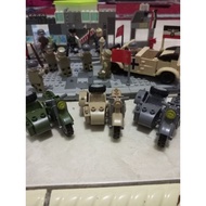 Lego military motorbike ww2 german america japan
