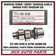 RACING CAM SHAFT (YOSHIMURA) - SUZUKI - SHOGUN 125RR/125SP/SMASH V115/ SHOGUN AXELO/ SHOGUN 125 (100