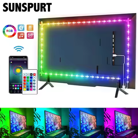 5M RGB 5050 Led Strip Light Bluetooth App Control 5V USB WIFIRF IR Music Control Flexible TV Desktop