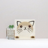 貓 杯墊 喵咪 馬克杯墊 喵星人 智慧手機座 生日禮物 客製 祝福語