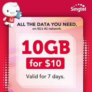 Singtel Value+ Data Plan 10GB Data Anytime for 7 Days