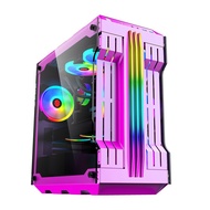 RGB Computer Case Supporting 7 Fans Customizable CPU Case Mid Tower Gaming Case