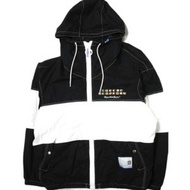 MAISON MIHARA YASUHIRO 2023秋冬撞顏色運動夾克 A11BL062 48碼 黑色寬鬆外套 [二手] [MAISON MIHARA YASUHIRO]