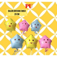 EMOJI Star Balloon Cute Emoji Star Foil Balloon/