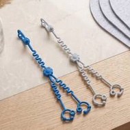 2pcs Silicone Lanyard Double-Head Multi-Function Lanyard Silicone Adjustable Stroller-Baby Toy Tethe