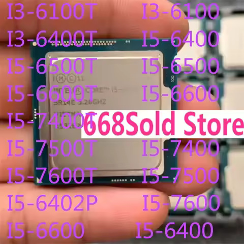 I3-6100 I5 6400 6500 6600 7500 7400 6402P 6400T 6500T K CPU