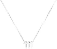 Angel Number Necklace for Women,18K Gold Plated 111 222 333 444 555 777 888 999 1111 Necklace Numero