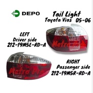 Depo Tail Light Assy for Toyota Vios 05-06 Left/Right Side 212-19m5L-RD-A/212-19m5R-RD-A