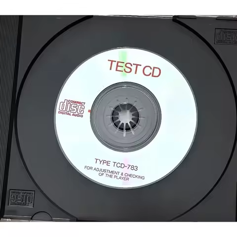 TEST CD TCD-783 For Checking CD Players and CD Drives, 8cm Single CD,CD-DA,20min. 2sec,Complies with