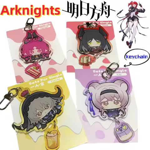 Arknights Nightingale Skadi Amiya SilverAsh Personality Creative Acrylic Keychain Student Backpack P