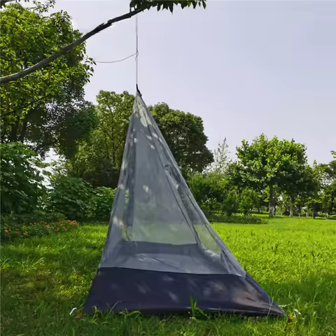 Mi Tuo Tingxue 400 four-corner inner tent pole-less pyramid camping outdoor tent mosquito net lightw
