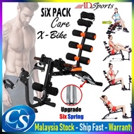 X-BIKE Gym AB Six Pack Care Total Body Gym Station Exercise Bench Chair Power Plank 5 Mins Shaper 6 