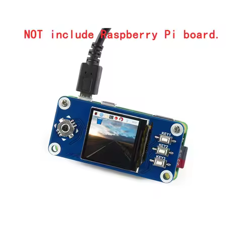 1.3inch SPI LCD Display Screen Monitor HAT Kit for RPI RasPi Raspberry Pi 0 Zero 2 W 2W Expansion 3B