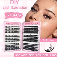 Lash Clusters Fluffy Eyelash Extensions 30D 40D 50D 60D 80D 100D Volume Individual DIY Lashes Extens