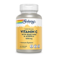 Solaray Timed Release Vitamin C with Rose Hip and Acerola 1000mg, Immunity, Immune System