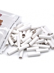 100 Piezas/paquete Filtro De Cigarrillo Blanco, Punta De Filtro De Papel Grueso De 7 Mm, Accesorio De Fumar