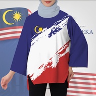 1957 Independence Day Baju 68th Merdeka Muslimah Viral Merdeka Design Elegant Sun Protection Daily W