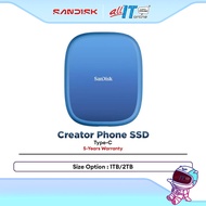 SanDisk Creator Phone SSD Type-C (1TB / 2TB)