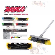 ORIGINAL RAYACO HEAVY DUTY 12” PUSH BROOM C/W 5FEET ALUMINIUM  HANDLE ~HARD (HB12H)/SOFT(HB12S)