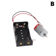 ♥130 Motor Kit With 2x Battery Storage Case And Switch 16500 RPM Mini Student DIY Electronic Motor C