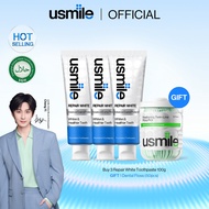 [BUY 3 GET 4] usmile 3 Repair White Toothpaste  (100g) + (FREE) 1 Dental Floss | Halal | Teethcleani