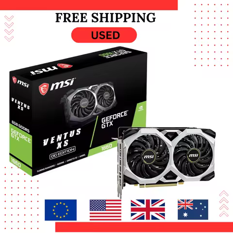USED Gaming Graphics Card GTX 1660 Super 6GB MSI GDDR6