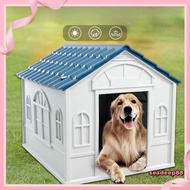 Dog house dog kennel outdoor rainproof dog house outdoor dog cage plastic dog medium and large with 