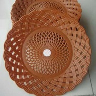 PIRING ROTAN PLASTIK / PIRING PLASTIK ROTAN / PIRING ROTAN 1 LUSIN