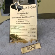 Frame mas kahwin kombo, frame ijab qabul, frame nikah dan cek, frame pertunangan