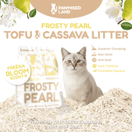 PawmisedLand Frosty Pearl - Mixed Cassava Tofu Litter - 6L to 36L (2.5kg to 15kg) Freesia Bloom Scen