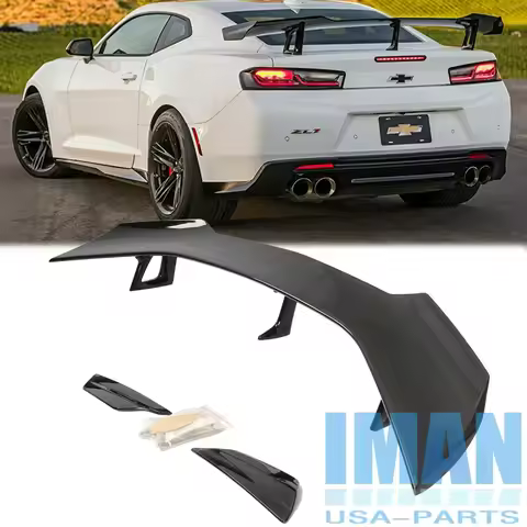 Gloss Black ZL1 1LE Style Rear Trunk Wing Spoiler For Camaro 2D 2016-2024