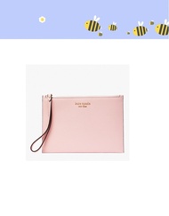 B895 : KATE SPADE Roulette Pouch Wristlet (Tutu Pink)