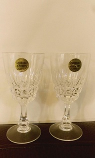 法國水晶杯一對 （Cristal d'arques)
