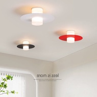 Modern Led Ceiling Light Semi Flush Mount Nordic Simple Corridor Aisle Light Cloakroom Light Foyer E