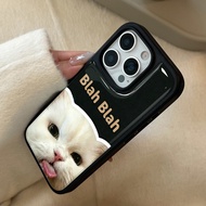 case for iphone xr 11 12 13 14 15 16 pro max plus air back cover naughty cute cat pattern tpu case h