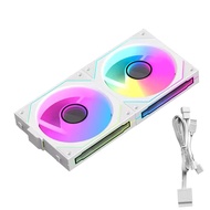 JUMPEAK MX120 240mm Mô-đun Nối Không Dây Vỏ PC Quạt Làm Mát 120mm ARGB Hiệu Ứng Gương Vô Hạn Cho Máy