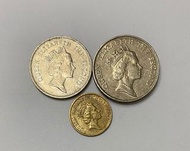 03.英女皇頭像1987硬幣（3枚）