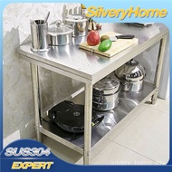304 stainless steel workbench kitchen operating table vegetable cutting table restaurant lotus vegetable cutting table