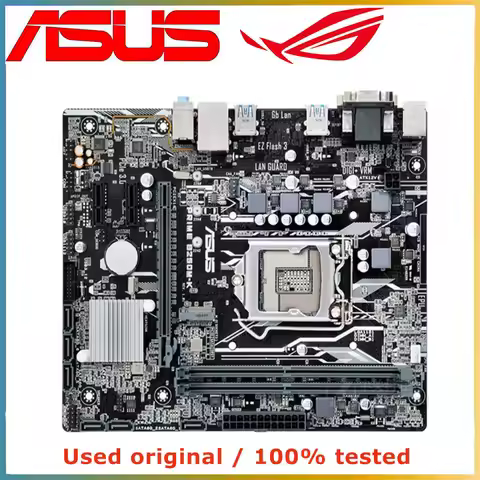 For ASUS PRIME B250M-K board CPU supports 7th/6th Intel B250 chipset DDR4 32GB