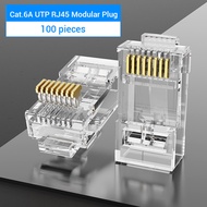 Vention Cat7 RJ45 Connector Cat7/6/5e STP 8P8C Modular Ethernet Cable Head Plug Gold-plated for Netw