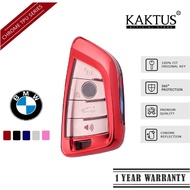 KAKTUS BMW Chrome TPU Car Key Cover 218i X1 X3 X4 X5 X6 F15 F16 F48 1 3 5 7 Series Remote Cover Casing Key Fob Case