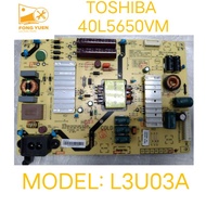 TOSHIBA POWER BOARD 40L5650VM