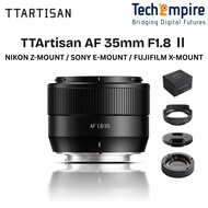 TTArtisan AF 35mm F1.8 Mark II Auto Focus Lens With SONY / FUJIFILM / NIKON