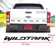 ตัวหนังสือ สติกเกอร์ วายแทรค ฟอร์ด เรนเจอร์ ชิ้น ฝาท้าย สีดำ 2012-2019 FOR FORD RANGER T6 12-19 WILDTRAK ราคาส่ง ราคาถูก ราคาโรงงาน