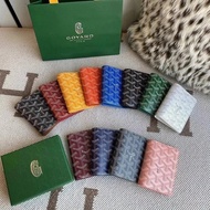 Goyard Goyard Dog Tooth Bag Goyard Imported Classic Short Half-Fold Wallet Men Wallet Wallet Coin Pu