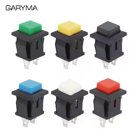 6Pcs Self-Lock / Momentary Pushbutton Switches DS-430 DS-429A DS-429B OFF-ON Mini Push Button Switch