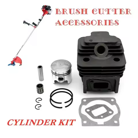 Garden Equipment Replacement 44mm & 40mm Cylinder Piston Kit for 44-5 & 40-5 Brush Cutter Engine 44F