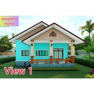 PELAN RUMAH 4 BILIK (LANTAI 24'x44') 1056KPS ((BACA DESCRIPTION))